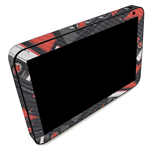 Image of MightySkins Carbon Fiber Skin Compatible with Amazon Echo Show 8 (Gen 2) - Mixtape | Protective, Durable Textured Carbon Fiber Finish | Easy to Apply | Made in The USA