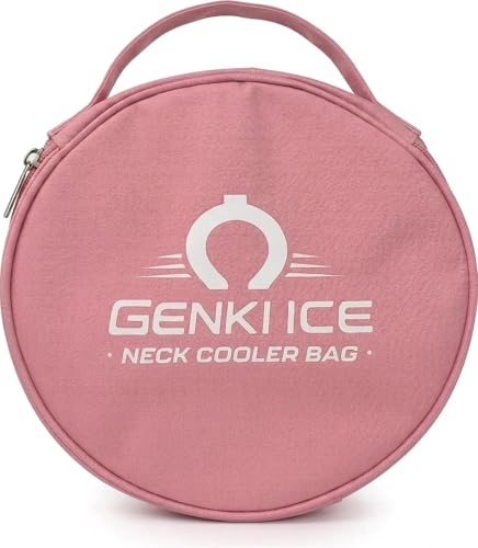 GENKI ICE �l�b�N�N�[���[�p�ۗ�o�b�O �ۗ�P�[�X �~�` ���a20.5cm ����5.5cm �����O2�ȏ���[�\ �y�� �R���p�N�g �����^�ѕ֗� �l�b�N�����O���[�o�b�O �Ă̂��o���� �ʋ� �ʊw (�X���[�L�[�s���N)