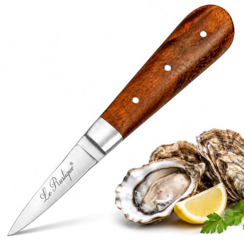 Cuchillo para ostras | Laguiole Artesano 3769 R - Ct. Lanza De Ostra 16 Cm - Madera Marrón