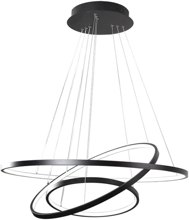 Lustre moderne à LED réglable en hauteur pour corriger les ombres d'un plafond de séjour
