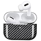 MONOCARBON Carbon Fiber Case for AirPods Pro, Genuine Carbon Fiber Cover for AirPods Pro Charging Bo