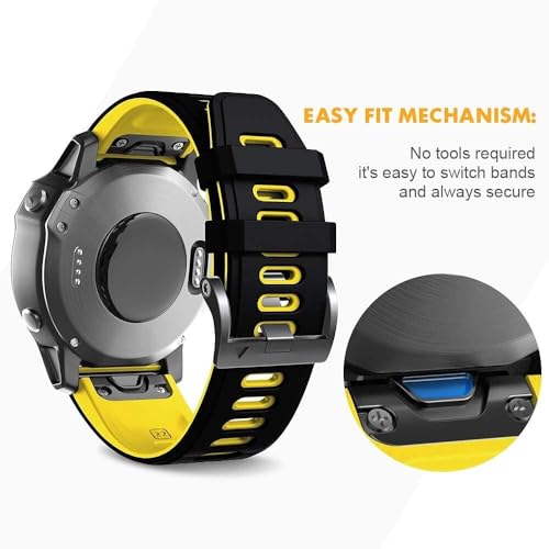 Bracelet Fenix 6 Pro silicone de rechange pour montre Forerunner 935 - 3