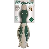 Honest Pet Products Eco‑Quacker Duck Dog Toy – Handmade in USA for Small Dogs – Natural Hemp Canvas & Wool Fill – Safe Squeaker, Chemical-Free, Duck-Shaped Tug & Toss Toy for Indoor Play