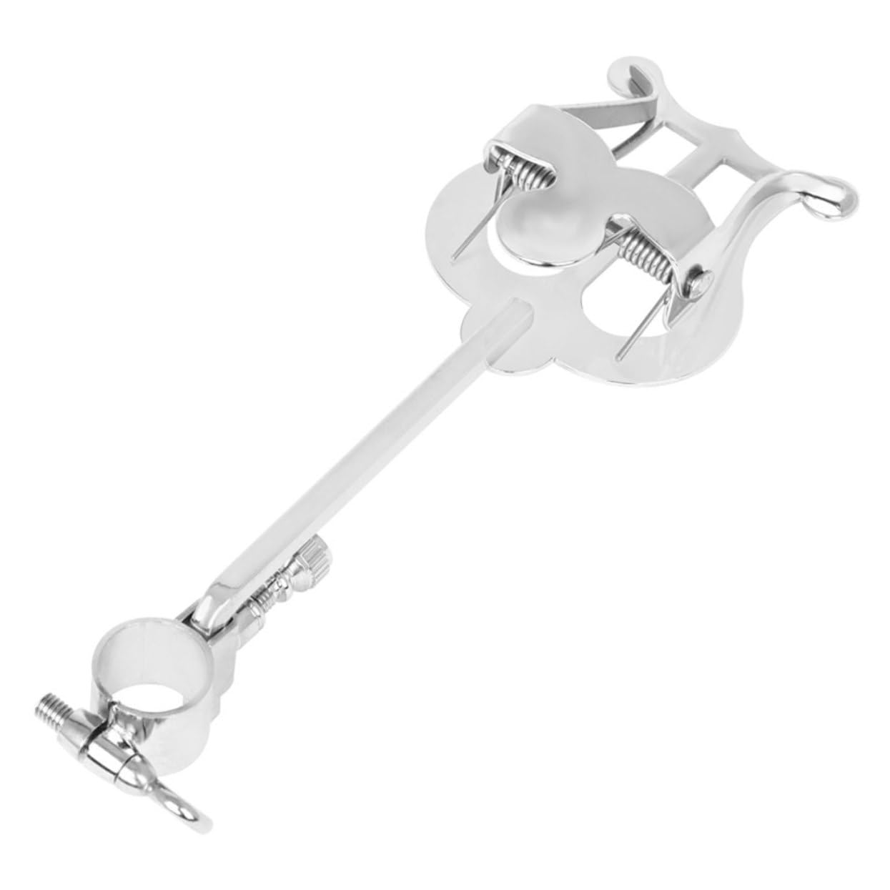 ibasenice 4stücke Klarinette Lyra Notenständer Für Piccolo Mit Einstellbarem Knopf Tragbare Notenhalterung Für Musikblätter Stabile Klemme Für Proben Und Auftritte Silbernes Design