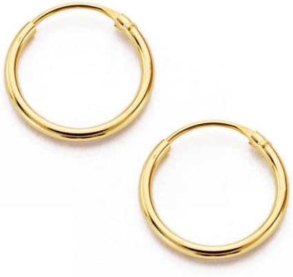 18ct Yellow Gold hoop Earrings