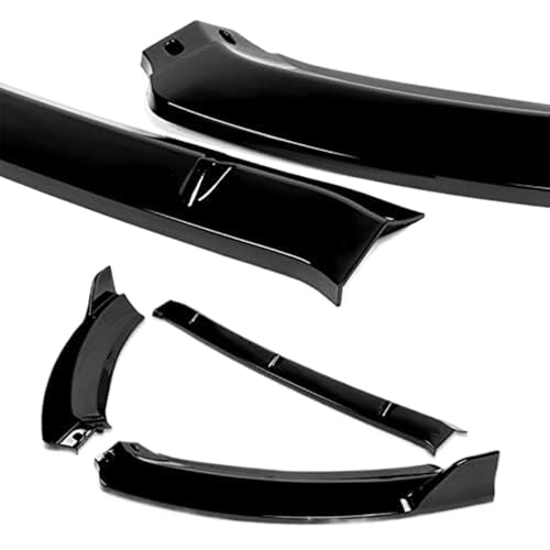 Kit diffuseur de lèvre de pare-chocs avant noir brillant pour Ford Fiesta 2014-2019