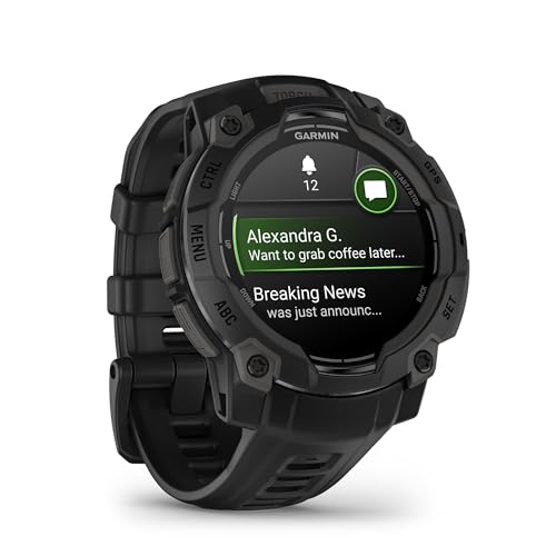 Garmin Instinct® 3 45mm, AMOLED Display, Rugged Outdoor GPS Smartwatch, Metal-Reinforced Bezel, Built-in Flashlight, Up to 18 Days of Battery Life, Black by Garmin - Image 4