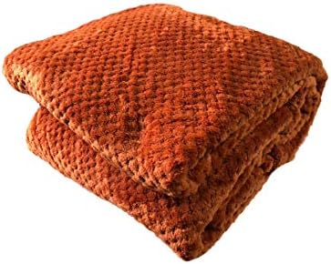 Waffle Honeycomb Blanket/Throw (King 200 x 240, Olive Green)
