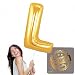 40 Inch Giant Jumbo Helium Foil Mylar Balloons (Premium Quality), Matte Gold, Letter L