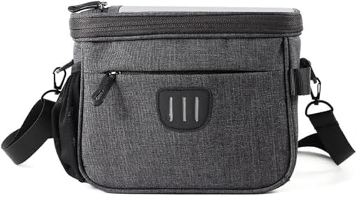 KOKUMON 自転車 フロントバッグ ハンドルバッグ 通勤ショルダーバッグ 大容量 軽量 前カゴ 収納アクセサリー 防水 着脱簡単 反射テープ サイクリング 通勤通学