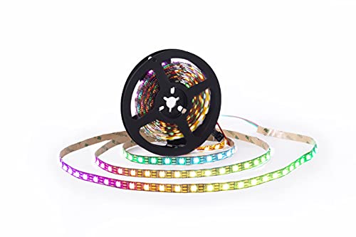Adresuno Ws2812B Led Strip Individual Addressable Light 60Pixels/M 300Pixels Smd 5050 Rgb Pixel Strip Dc5V (16.4Ft 300Leds Non-Waterproof, Black Pcb) #TOP5