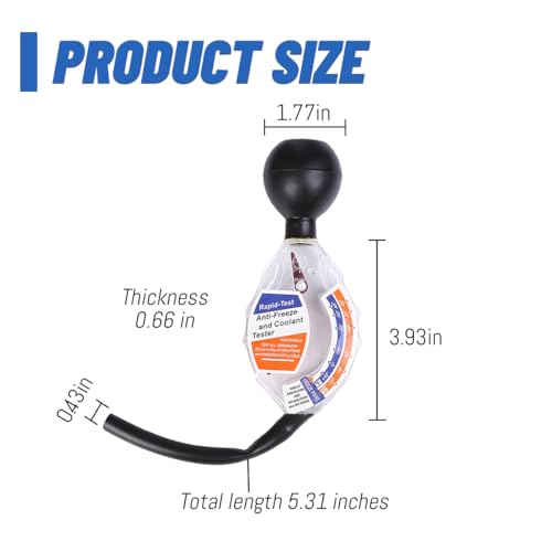 image for Zpana Car Coolant Tester, Dial Type Vehicle Antifreeze Hydrometer Test
