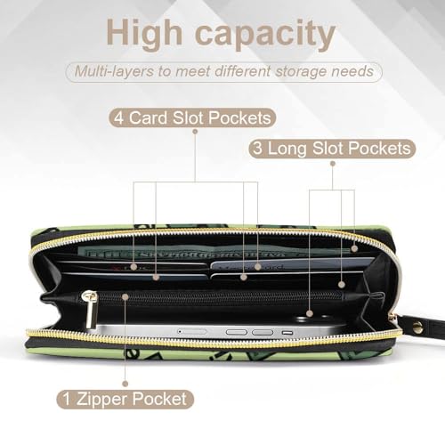 Baking Bread Chemicals Portable Long Wallet for Women Men Zipped Travel Purse Credit Card Holder Coin Pouch4