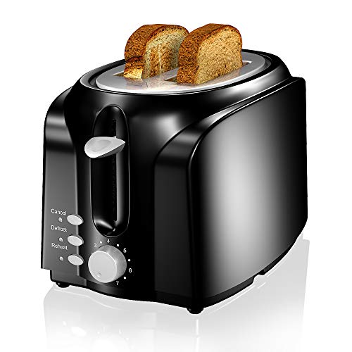 VersionTECH. 2 Slice Toaster, Double Extra Wide Slot Small Mini Toaster