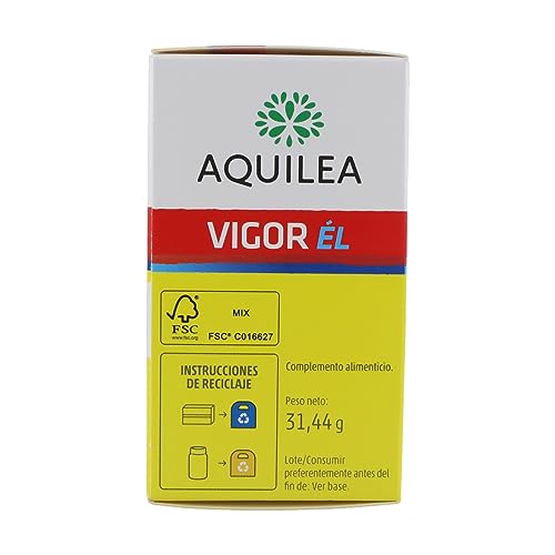 AQUILEA Pack 2x Aquilea Vigor Él 60 cápsulas - Complemento Alimenticio en Cápsulas enfocado a Ayudar al Rendimiento Masculino - Con Maca Andina, Ginseng y Zinc