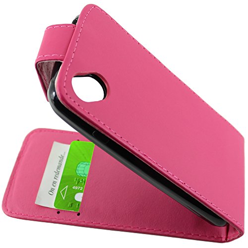 ebestStar - Coque Compatible avec Wiko Sunny 1 (2016) et Sunset 2 (2015) Etui Housse PU Cuir Rabat Flip, Rose [Appareil: 128 x 65.6 x 10.9mm, 4.0'']