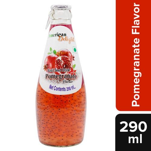 American Delight Basil Seed Drink Pomegranate 290ml Amazon.in