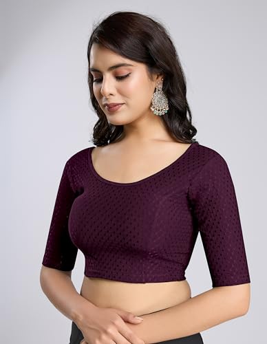 trendmalls women39s pure cotton stretchable readymade blouse choli saree blouse ready to wear