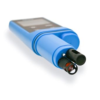 Solaxx MET01A SafeDip Digital Test Meter for pH, Chlorine, Salt and Temperature Blue