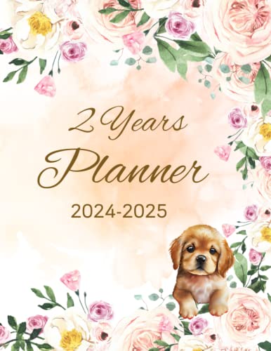 2 Years Planner 2024-2025: Monthly Organize From January 1, 2024 to December 31, 2025 with Federal Holidays