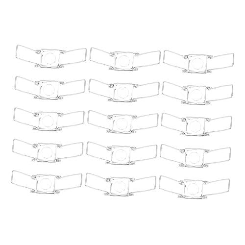 HOUDERCO 20Pcs Ceiling Light Accessories Lampshade Support Buckles Iron Spring Clip Fixing Holder for Chandelier and Table Lamps Easy Installation and Versatile Use