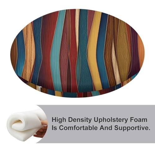 Coussin de sol pour balcon et méditation au design rayé confortable - 5