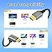 RIIEYOCA 8K Mini HDTV to HDTV Adapter Cable,90 Degree Down Angle Mini hdtvMale to hdtvMale 8K@60Hz 4K@120Hz hdtv2.1 Cord,Compatible with Laptop,TV,Camcorder etc.(50cm)