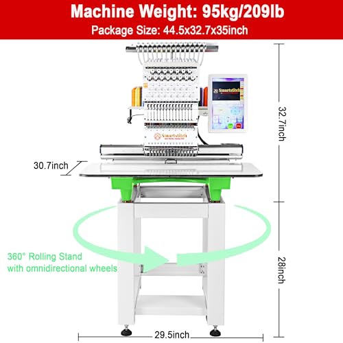 Embroidery machine computerized