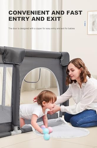 Miniatura 9 de Parque Infantil Para Bebés Centro De Actividades Para Bebés Parque De Juego Valla Pequeños Grande Para Actividades Interior Y Exterior Para Niños Con Espuma Anticolisión 1.8 2.0m