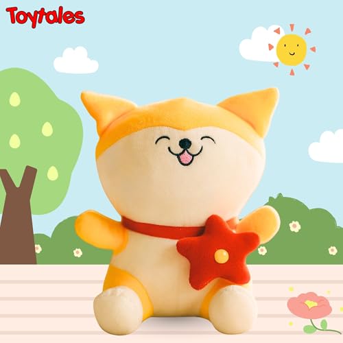 Image of TOYTALES Soft Toys Combo Pack Cute Elephant & Yellow Cat Plush Toy Set for Kids, Stuffed Animal Soft Toys for Girls & Boys, Baby Gift Set (Pack of 2)