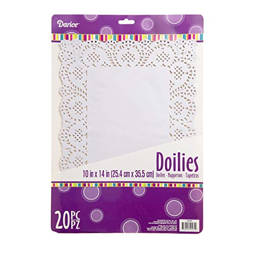 Darice Paper Doily, White, 10 x 14