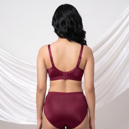 Image of Women's Pure Cotton Blend Lightly Padded Bra (Pack of 3) | Full Coverage Wirefree T-Shirt Bra | Soft Breathable Everyday Bra | Adjustable Straps | Comfortable Multicolor Bra