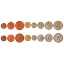 8 Coins 1937 - 1948