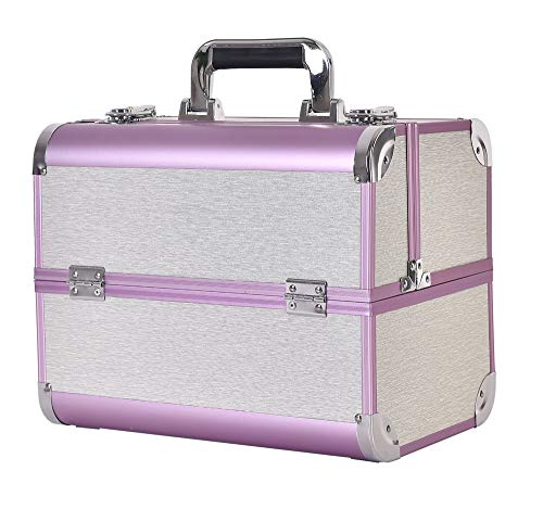 Preisvergleich Produktbild Kosmetikkoffer Koffer Kosmetiktasche Kulturtasche Reise Kosmetiktasche Professionelle Tragbare Zweischichtige Große Nagelbox