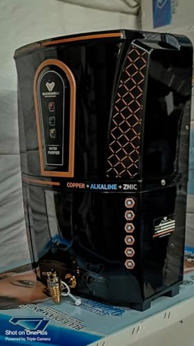 Image of BLUE DIAMOND Rolex RO + UV + Copper + Zinc + Alkaline + UF + TDS Adjuster | Digital Display | Fully Automatic Function Water Purifier and Best For Home and Office- 14 liters (Black)