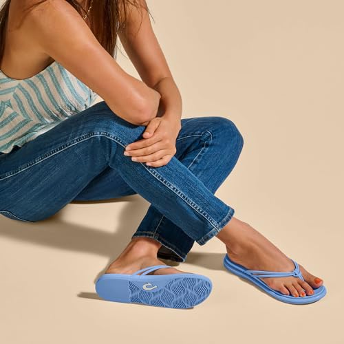 Image of OLUKAI Aka Women's Beach Sandals, Water-Friendly Flip-Flop Slides, All-Day Comfort & Support, Stylish & Vibrant Colors