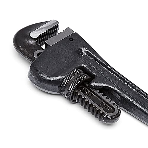 Amazon Basics Heavy-Duty Adjustable Straight Pipe Wrench, 10-Inch #TOP3