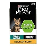 PURINA PRO PLAN Small & Mini Puppy Welpenfutter trocken mit OPTISTART, reich an Huhn, 1er Pack (1 x 3kg)