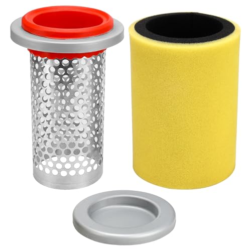 Image of Air Filter & Guide & End Cap Kit For Yamaha Grizzly 350 450 2007-2014 / Grizzly 400 2007-2008 / Kodiak 400 2004-2006 / Kodiak 450 2005-2006 2018-2024 / Bruin 350 2004-2006 / Wolverine 350 450 2006-2010