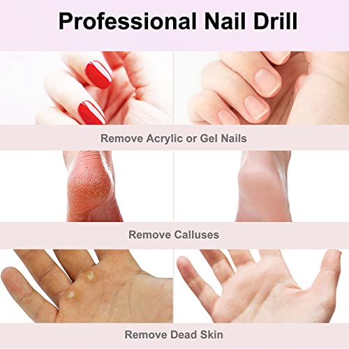 COSLUS C20 Nail Drill Cordless Portable Electric Manicure and Pedicure Set - Image 3