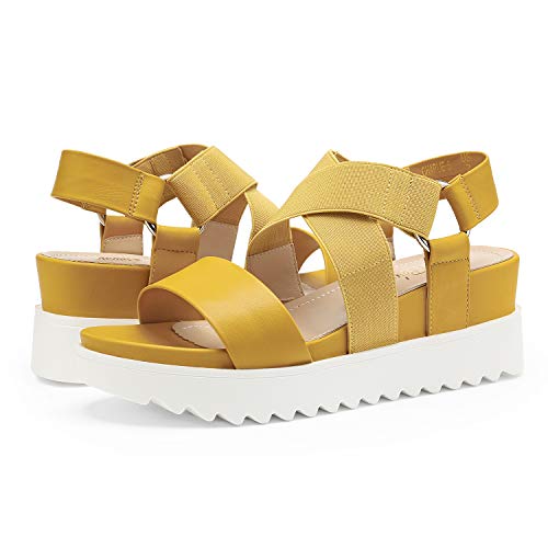 Image of DREAM PAIRS Women's Open Toe Ankle Strap Platform Wedge Sandals