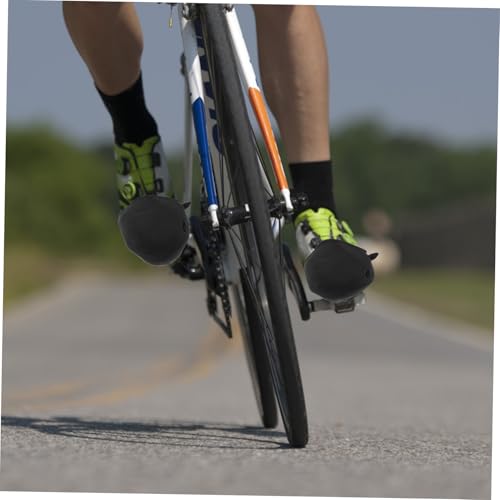 Cubrebotes de Ciclismo Antiviento Negro para Bicicleta miniatura 3
