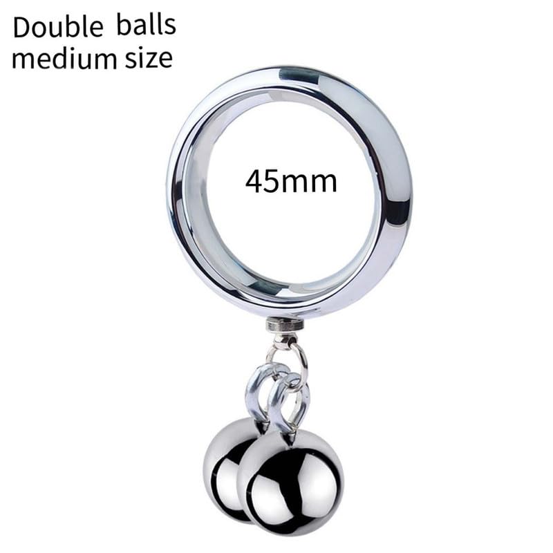 Bolas de peso de metal para estiramiento continuo con anillos adaptables 3