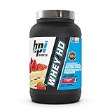 BPI Sports Whey Hd Ultra Premium Protein Powder, Strawberry Cake, 1.7 Pound