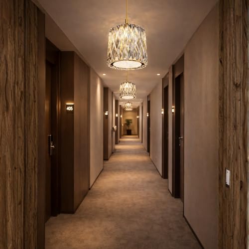 Image of One94Store CrystalAura Sparkle Pendant Ceiling Light Pack of 1 Tricolor LED (Warm White, Cool White, Neutral) Switch Control Jhumar for Living Room, Bedroom, Dining Table & Hall