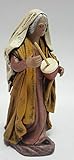 Arte Pesebre Pastora con zambomba, para Figuras de 12 cm.