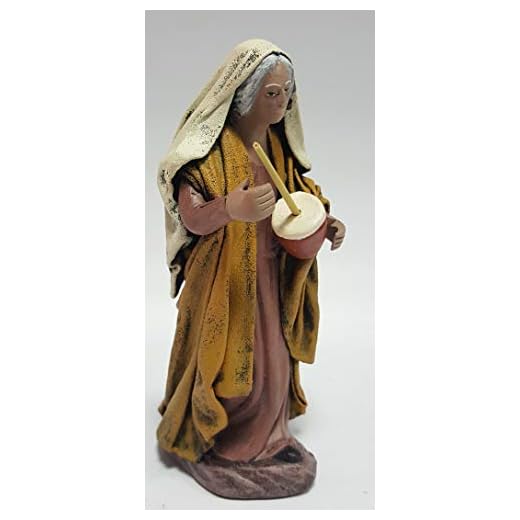 Arte Pesebre Pastora con zambomba, para Figuras de 12 cm