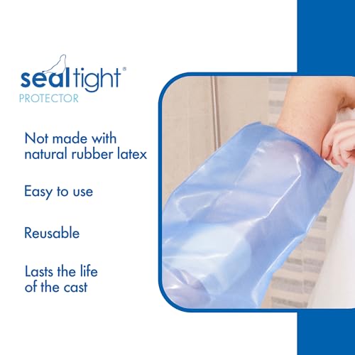 Brownmed - Seal-Tight Protector Knee - Knee Cast Cover for Showers & Swimming - Waterproof Cast & Bandage Shower Protector - Durable Shower Bag for Knee Casts - Medium - Thumbnail 5