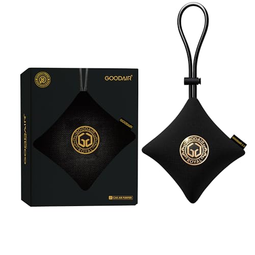 GOODAIR HEPA Car Air Purifier Bag & Pouch | 75g Activated Carbon Filter, Absorb Toxic Gases, 2.0 Premium Certified Air Purifier, Suitable for All Cars, 24/7 Air Purification - Super Black