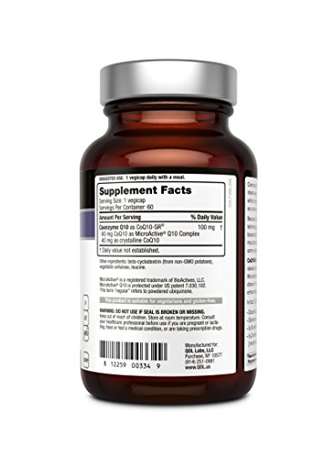 Powerful Coq10 Supplement–Sustained Released Microactive Coq10 For Enhanced Absorption – 100Mg Of Coq10 Per Capsule Supports Immune, Energy –60 Vegetable Capsules #TOP1